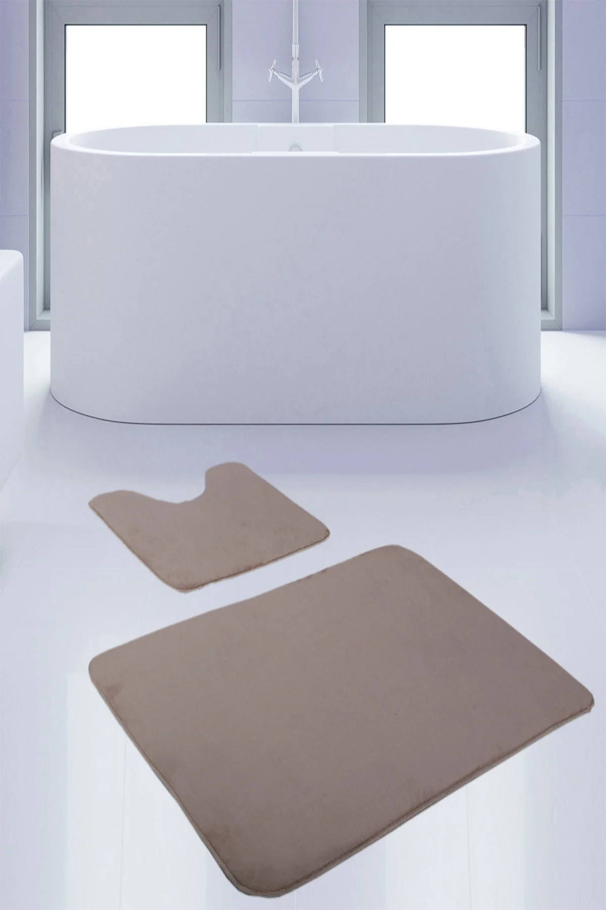 Miglior Bonny Home Unicolor Tappeto Da Bagno Morbido In 2 Pezzi Set Tappeto Da Bagno Lavabile In Lavatrice A Base Di Cuoio Antiscivolo