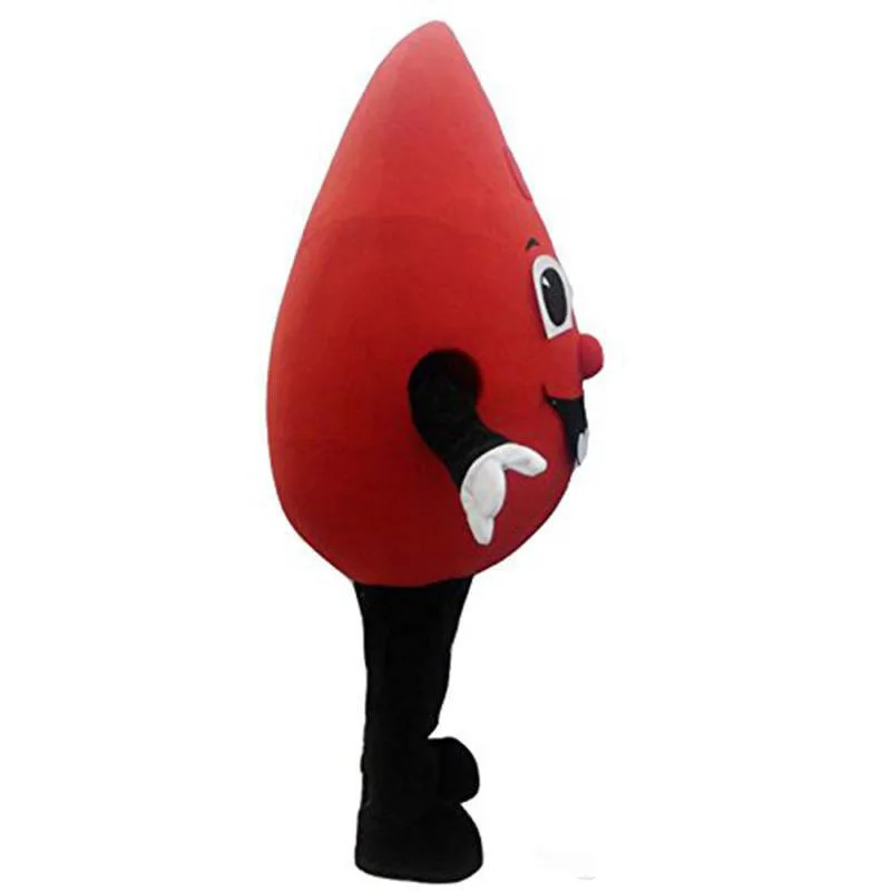 

factory hot special customized red Drop of blood mascot costume Cartoon Fancy Dress