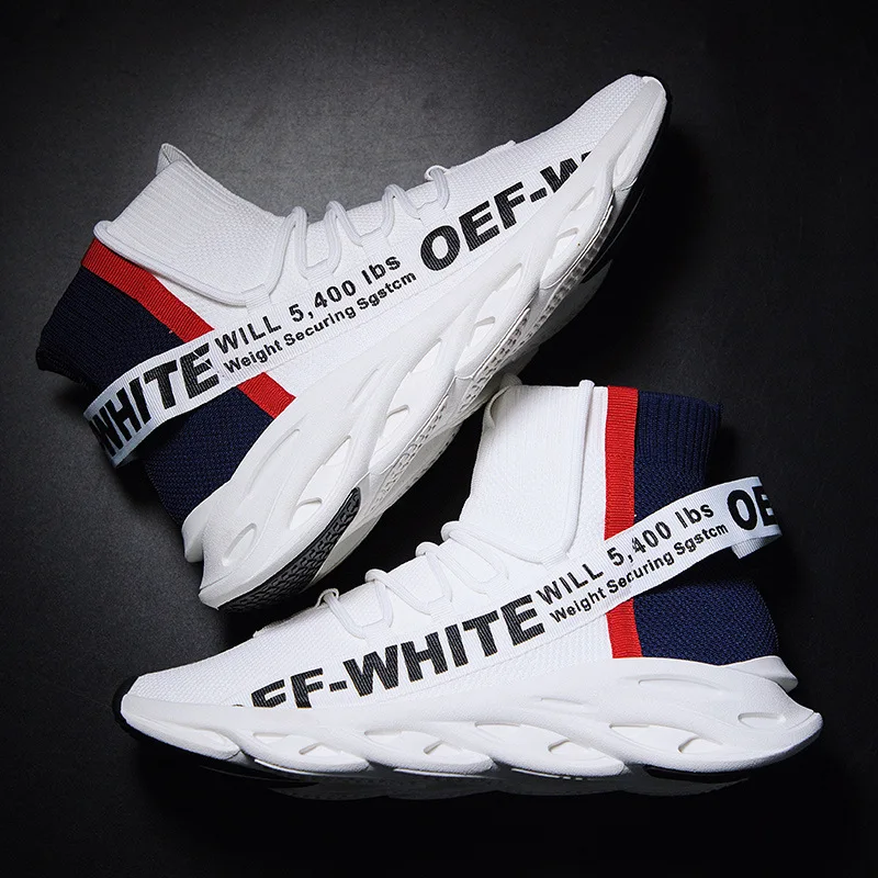 Кроссовки мужские высокие эластичные дышащие Повседневная модная обувь | Обувь