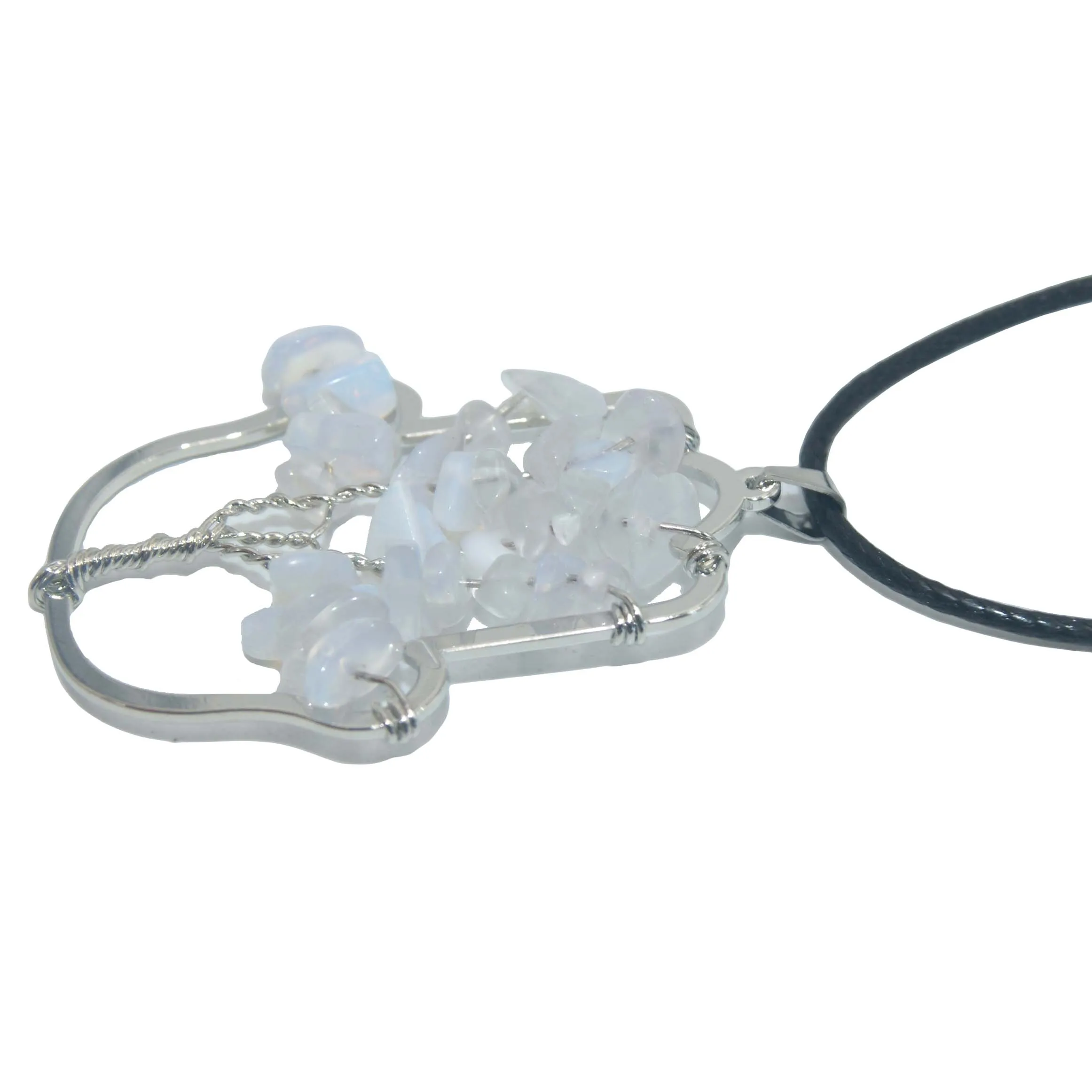 7 Чакра Древо Жизни Кулон серебряный кристалл натуральный камень аметисты