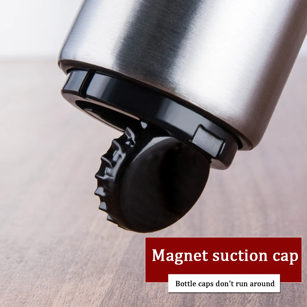 

Stock Magnetic Automatic Beer Bottle Opener Stainless Steel Magnet Jar Opener Home Bar Accessories Wine Can OpenersStock New