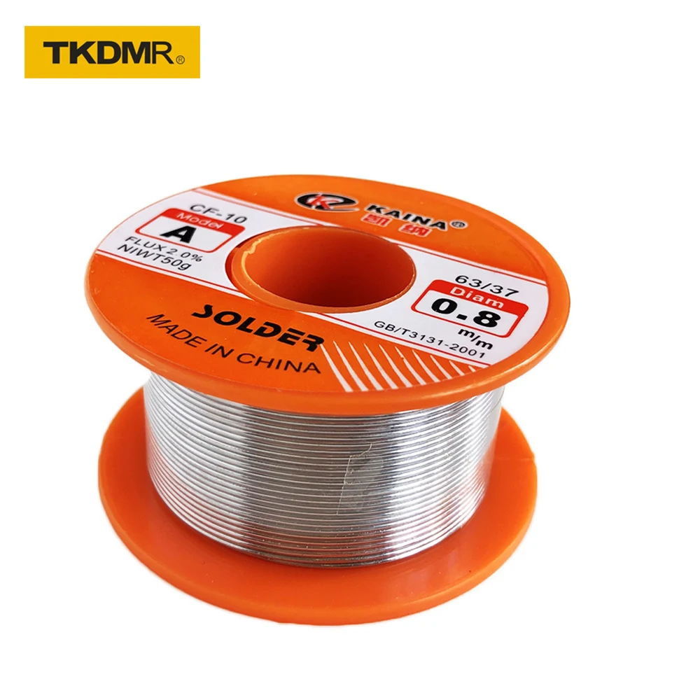 

100g No-clean Desoldering Braid Mechanic Rosin Core Tin Wire Roll 0.5-1.5mm 63/37 with Flux 2.0% For Electrical Soldering Wires