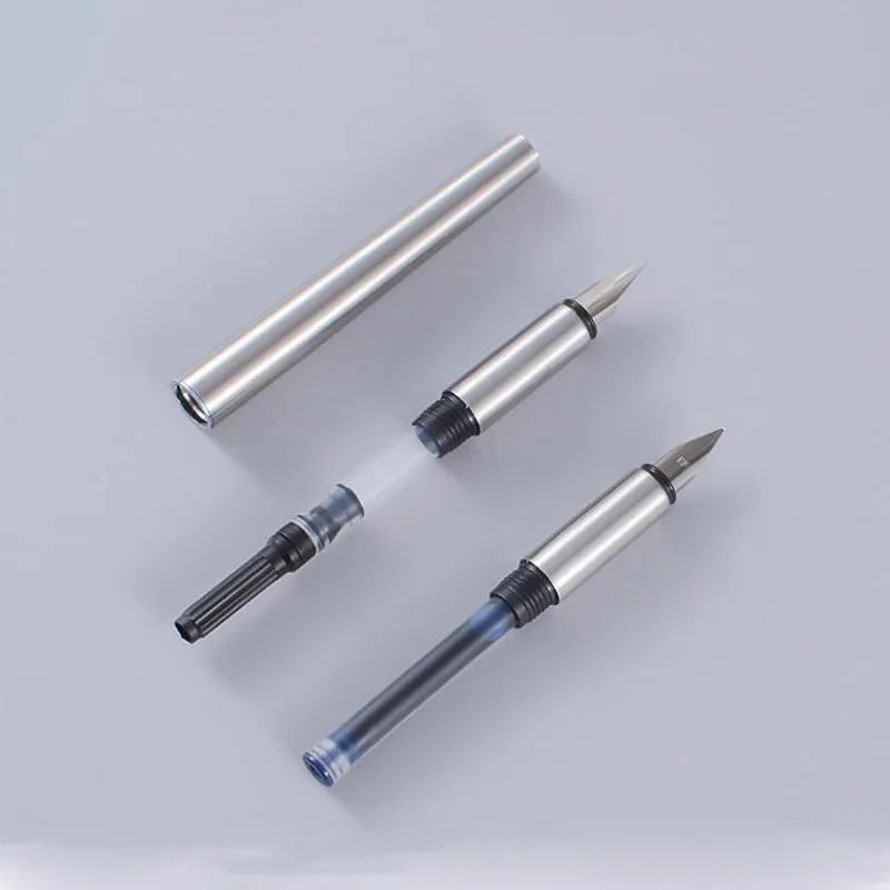Ручка перьевая Jinhao 35 черная матовая ручка из нержавеющей стали с наконечником 3 08