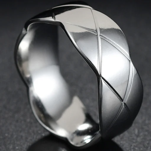 8MM CRing Silver MeMolissa мужское кольцо пожарного из нержавеющей стали, тонкое кольцо с голубой линией, высокое качество, кольца с красной линией, Прямая поставка - Цвет основного камня: 8MM CRing Silver