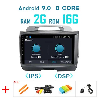 9.0 2G 16G DSP 1280P Android 9,0 4G 64G Carplay Авто gps для Kia Sportage 3 4 SL 2010- мультимедийный радио навигационный экран без DVD рекордера - Цвет: 9.0 2G 16G DSP