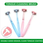 Скребок для языка, двусторонняя Мягкая силиконовая щетка для чистки языка, гигиена полости рта, чистящая щетка, покрытие для свежего дыхания и очистки языка