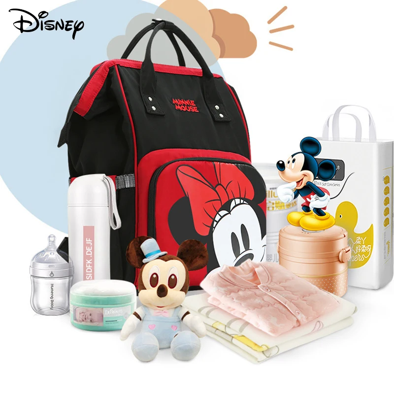 Сумка для подгузников Disney Minnie Mickey USB детской коляски сумка беременных
