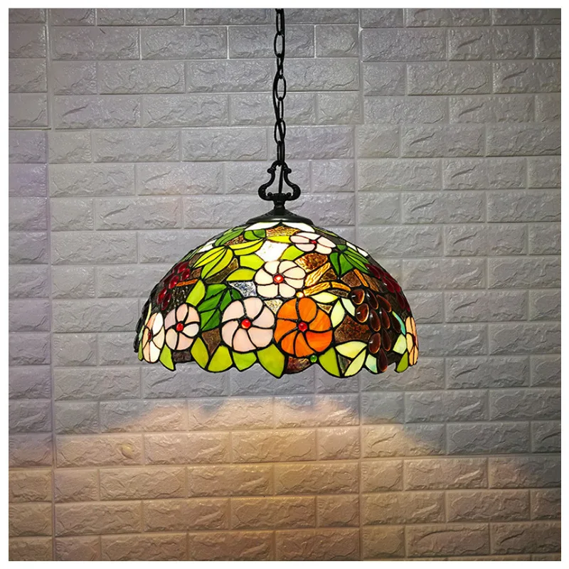 tiffany dragonfly lamp glass shade pendant light bohemian single hanging foam packing for hallway corridor kitchen | Лампы и освещение