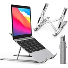Алюминиевая Подставка для ноутбука, подставка для ноутбука, держатель для Macbook Air iPad Pro Dell HP Lenovo Xiaomi, аксессуары для поддержки компьютерных планшетов