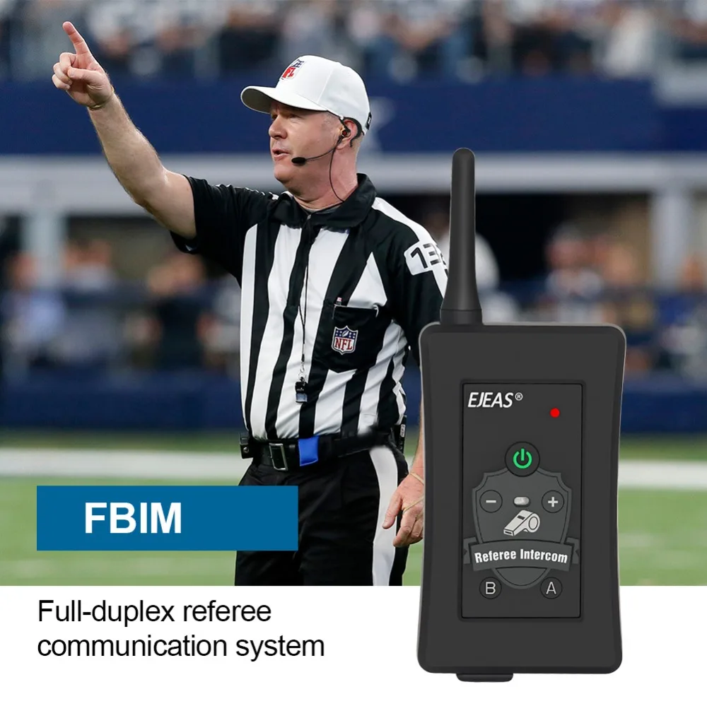4 комплекта последние ejeas BrandFBIM 1200 м полный дуплексный футбольный рефери домофон футбольная гарнитура Bluetooth мотоциклетное переговорное устройство беспроводной