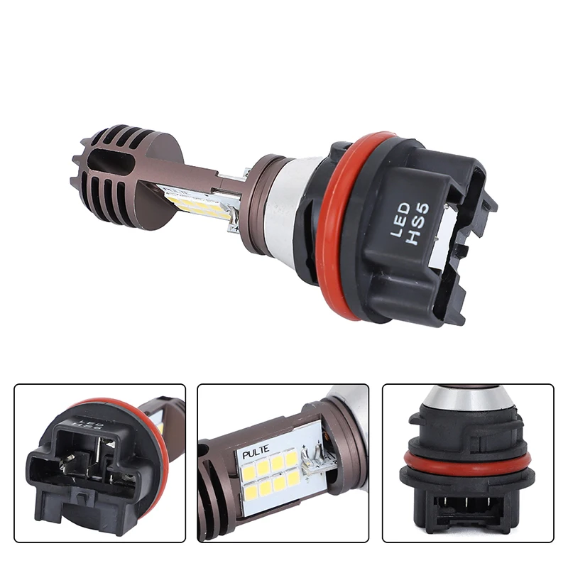 2Pcs White LED Headlight Bulb 42W For Honda PCX125 PCX150 P CX125 CX150 2008 - 2012 PCX 125 150 HS5 Lamp |