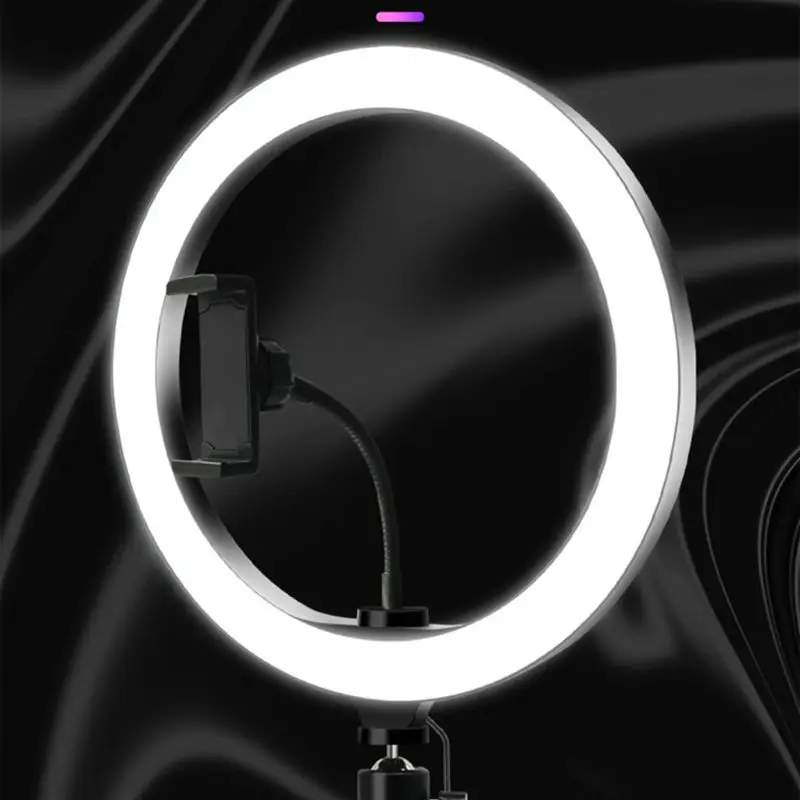 

Bluetooth Control LED Selfie Ring Light Detachable Tripod Mount Dimmable Video B95B