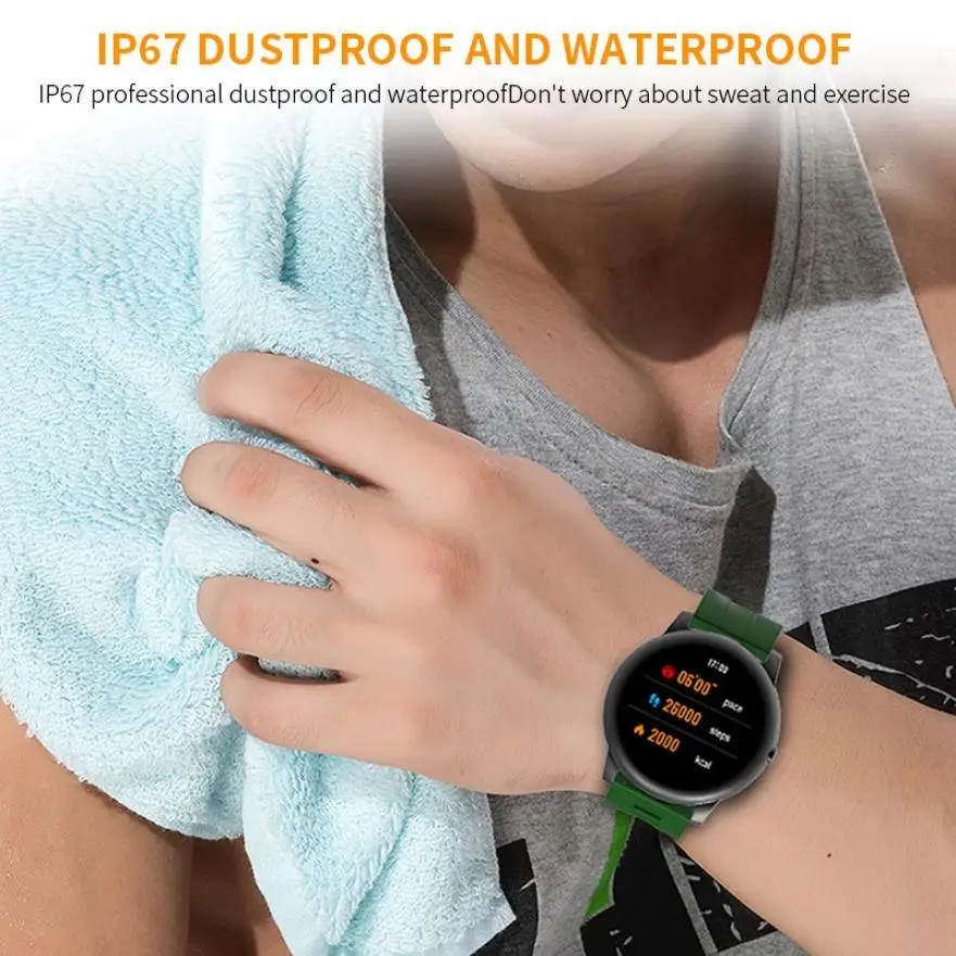 

1.28 Inch Full Round HD Screen Touch Control Smart Watch Waterproof Pedometer Heart Rate Monitoring Sports Sleep Monitoring