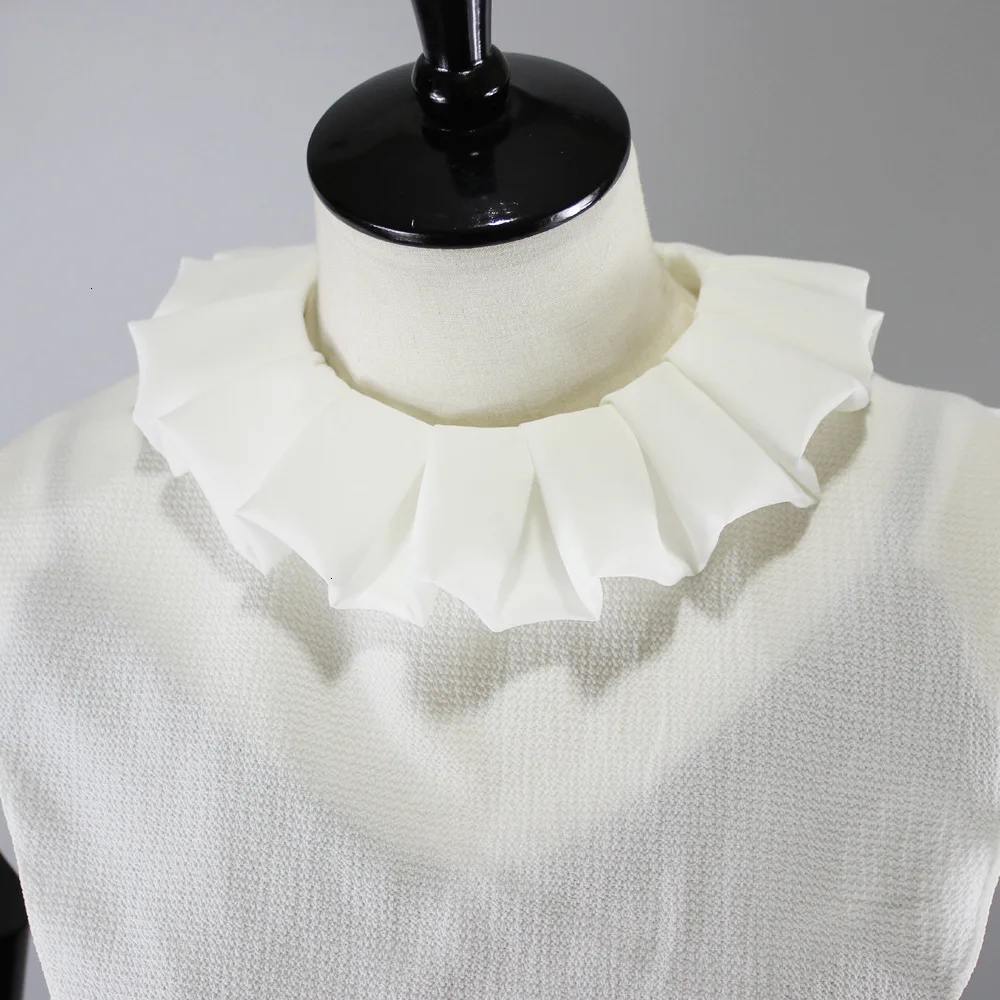 Shirt Woman Fungus Edge Decoration Dickie White False Collar Sweater Fake Detachable Necklace |