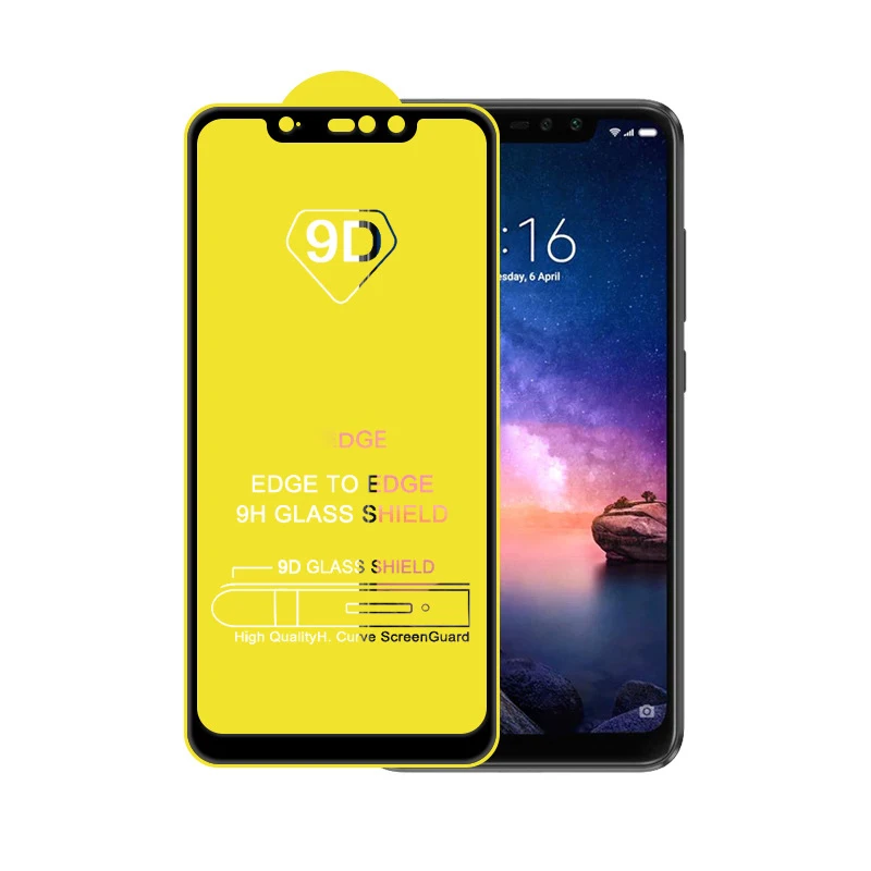 Стекло 9D для Xiaomi Redmi Note 6 2 шт. защитное стекло на Xiomi PRO Note6 26 дюйма Защитная пленка