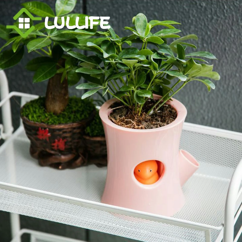 Креативный цветочный горшок с изображением белки пластиковый настольный для