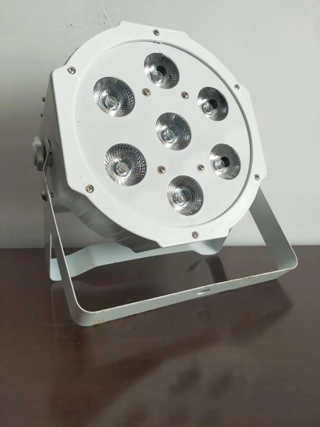 White Color 2 шт./лот светодиодный par мыть диско светильник вечерние dmx 7x12 Вт светодиодный DMX rgbw 7 светильник ing звук активный Точечный светильник проектор - Цвет: White Color