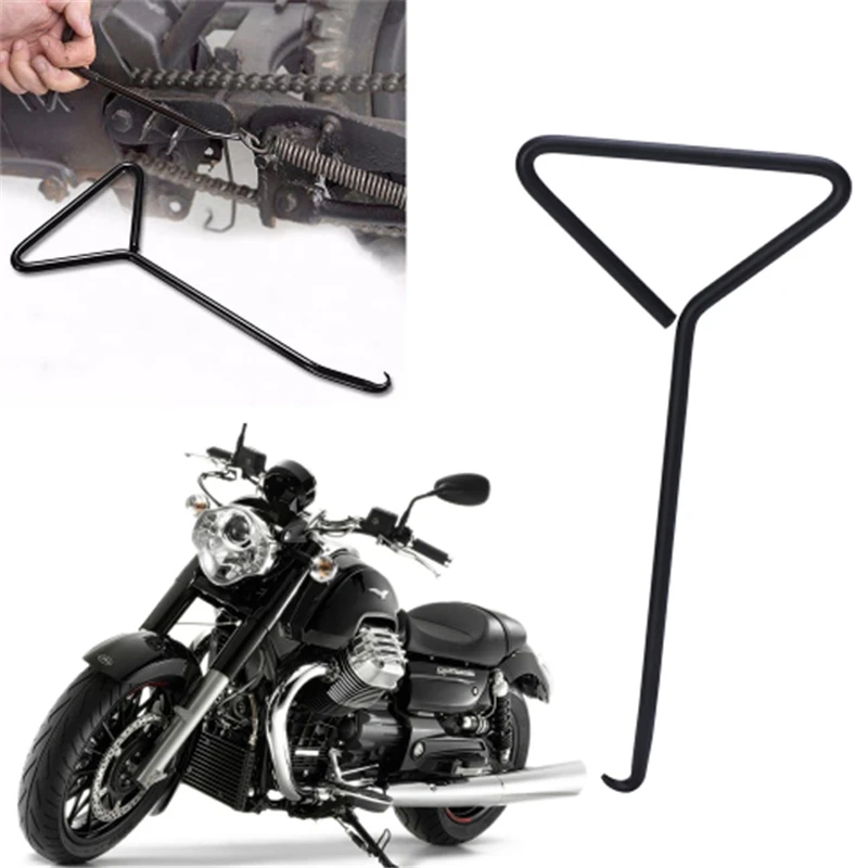 

New Stainless Steel T-Handle Simple Installing Removing Exhaust Stand Spring Hook Puller Tool For Motorcycle Motocross Motorbike