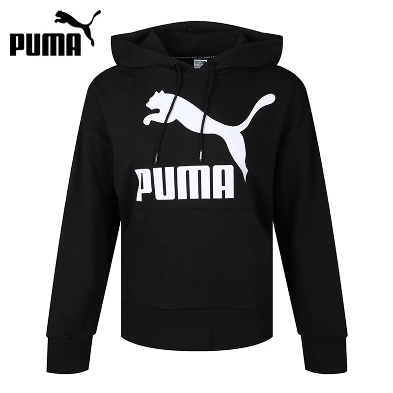 

Original New Arrival PUMA Classics Logo Hoody Regular fit Women's Pullover Hoodies Sportswear