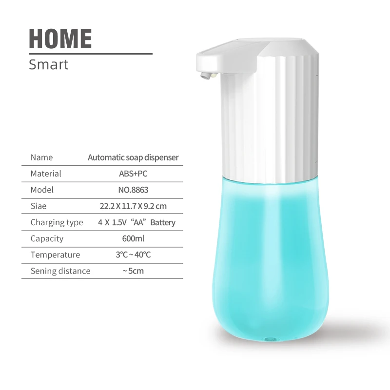 

Automatic Soap Dispenser Smart Infrared Sensor Liquid Soap Auto Foam Touchless Hand Sanitizer Dispenser For Office, Home, School