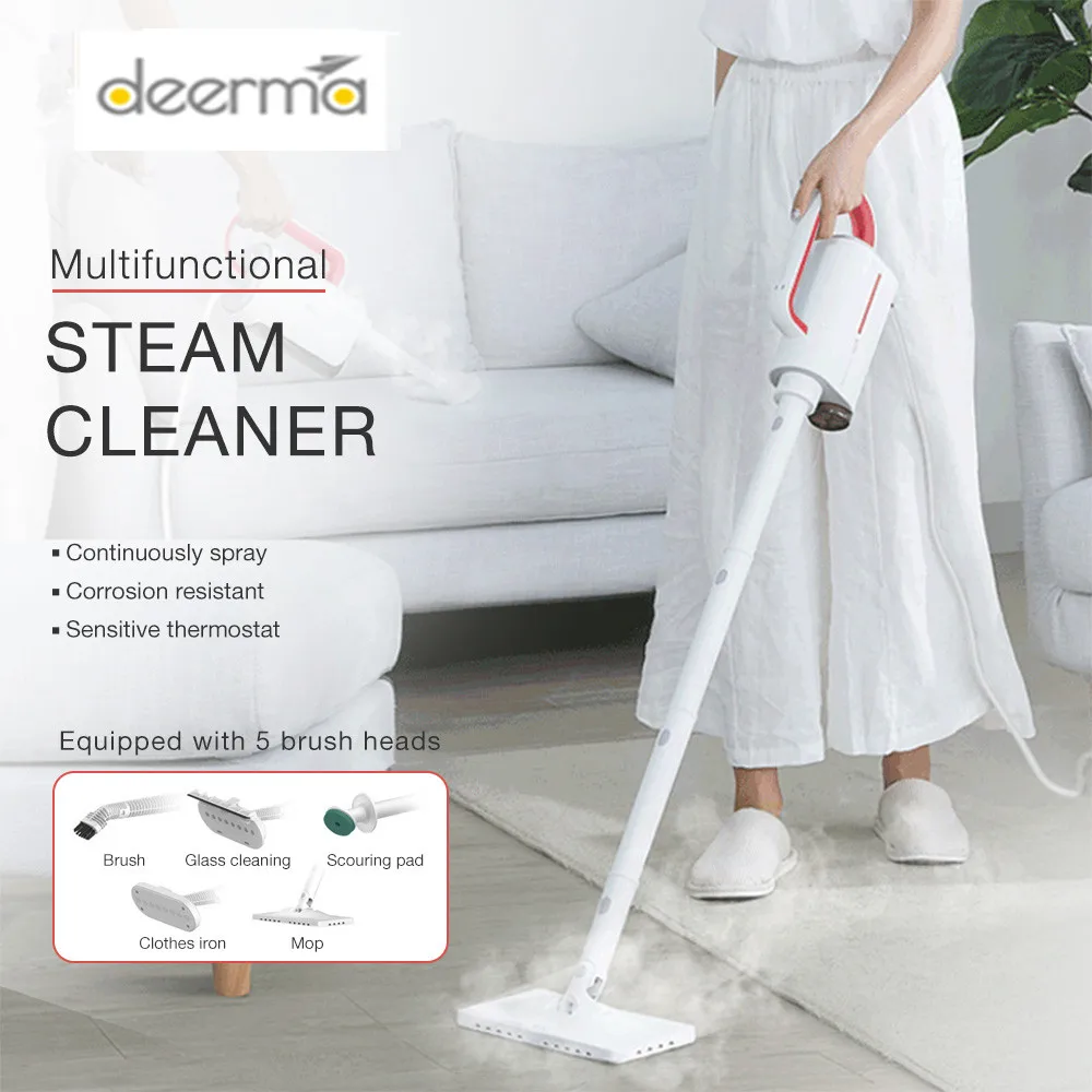 Deerma DEM ZQ610 ручной пароочиститель Паровая Швабра Очиститель Многофункциональный