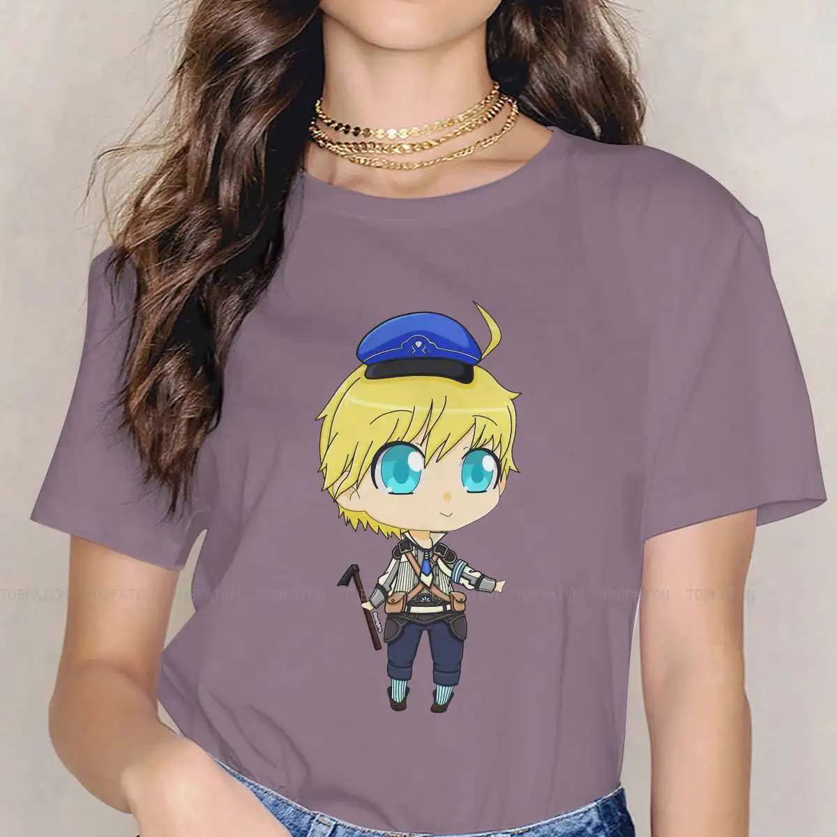 

STORY OF SEASONS 100% Cotton TShirts Rune Factory 5 Male MC Personalize Girl T Shirt Funny Clothing