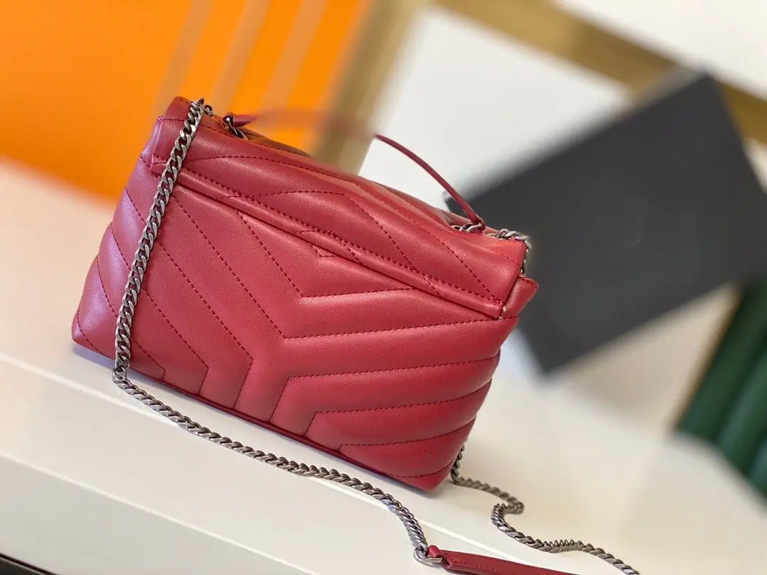

Luxury Women's Handbag Bags Top Quality Fashion Casual Plaid Chain Shoulder Bag Cowhie And Lambskin Classic Designer Flap Bags L