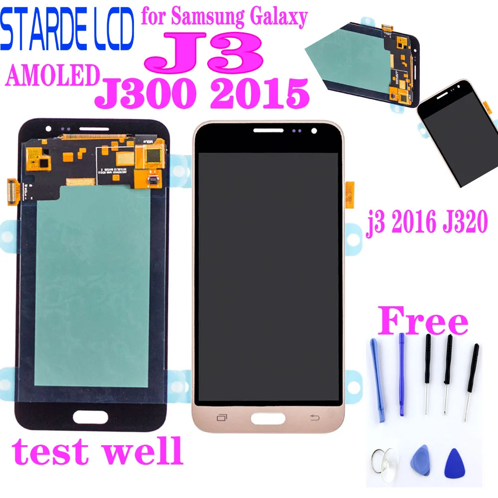 ЖК-дисплей с сенсорным экраном и дигитайзером в сборе для Samsung Galaxy J3 2016 2015 J300 J320 J320A J320F J320M ЖК-дисплей с сенсорным экраном и дигитайзером в сборе для Samsung Galaxy J3 2016 2015 J300 J320 J320A J320F J320M