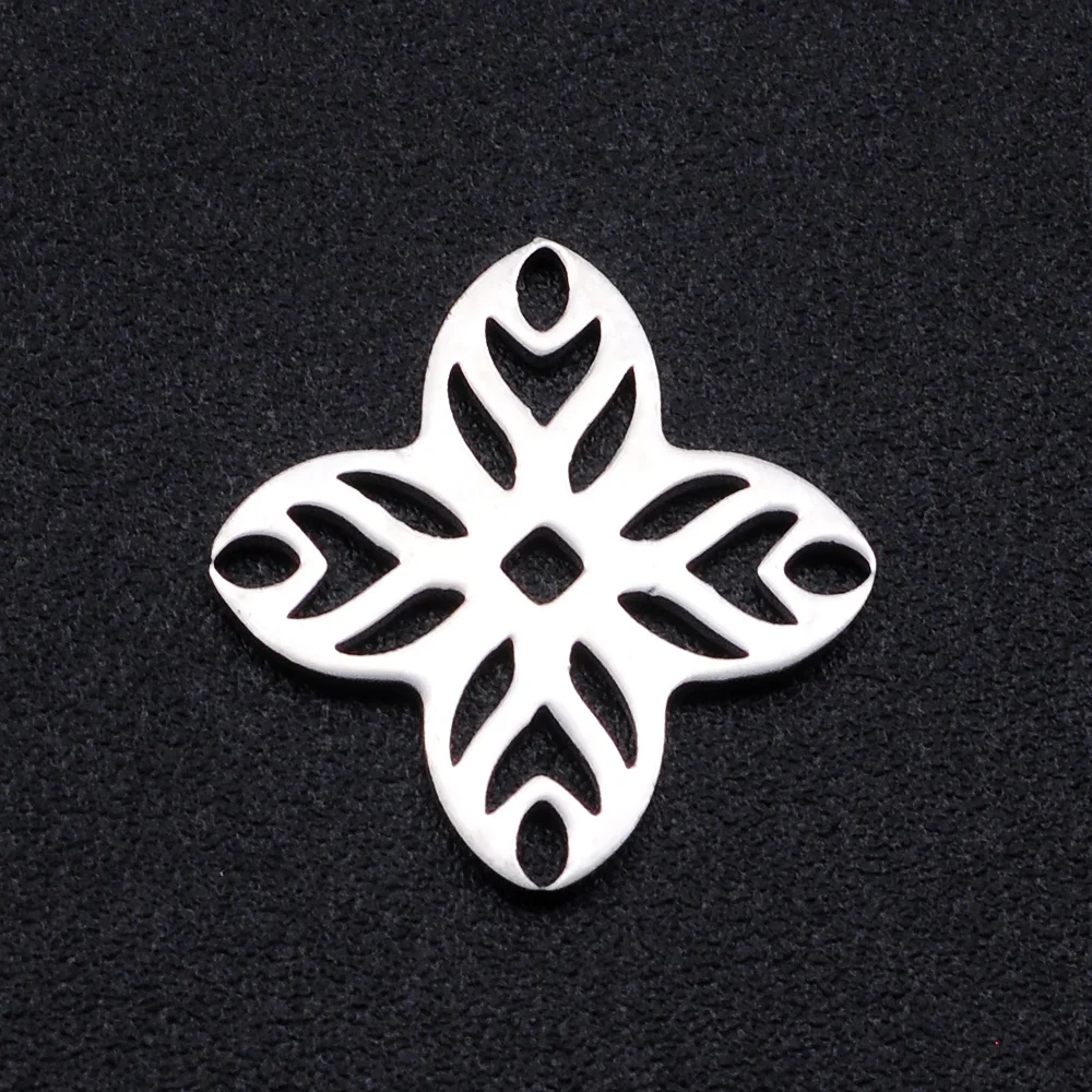 5 шт./лот подвеска в виде цветка из нержавеющей стали оптовая продажа