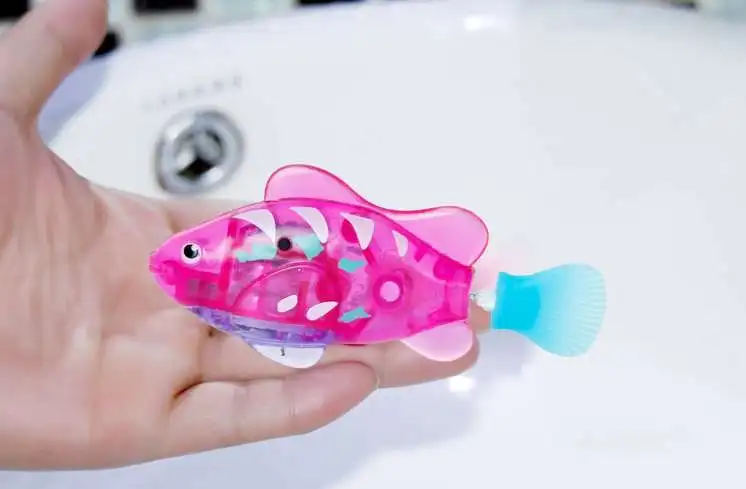 

swim bath toy Sea Life Children's Toy Play Water Toys Light Electric Swimming Electronic Pet Fish Music Plastic Fishes In