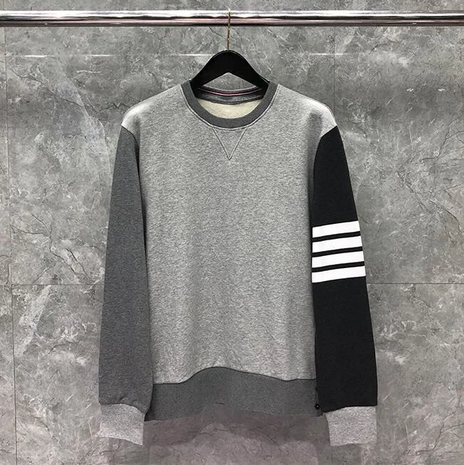 2022 Fashion New Sweatshirts Men Women Patchwork Casual Sportswear Coat Striped Cotton Pullovers Men's Clothing