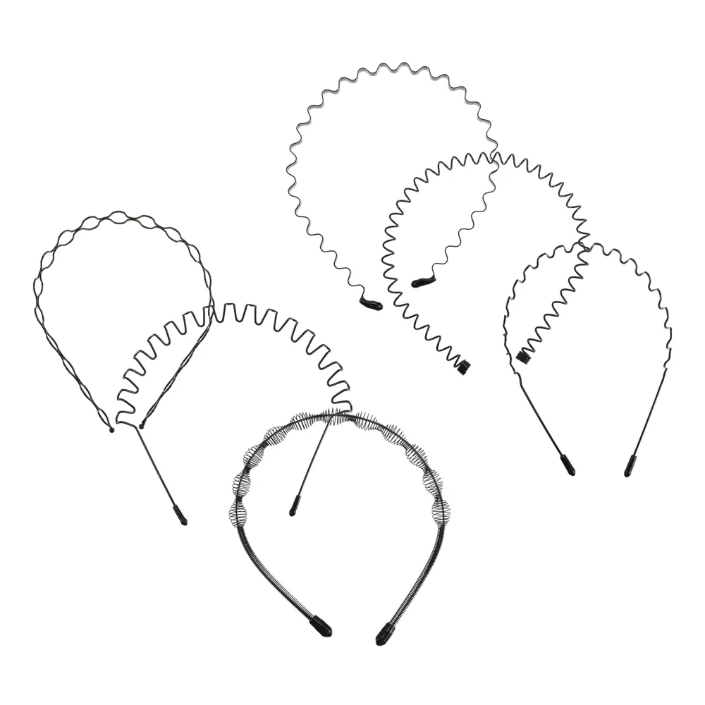 

6pcs Practical Unisex Hair Hoops Sports Hair Hoops Face Washing Hairbands