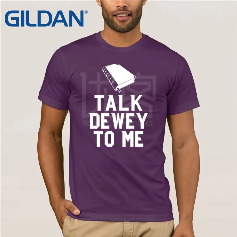 Футболка Talk Dewey To Me Librarian Book Reader Decimal system крутая футболка популярная футболки из 100%
