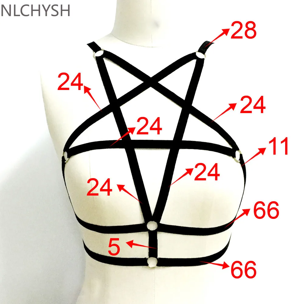 Женский бандажный бюстгальтер с пентаграммой ремни для нижнего белья - купить по