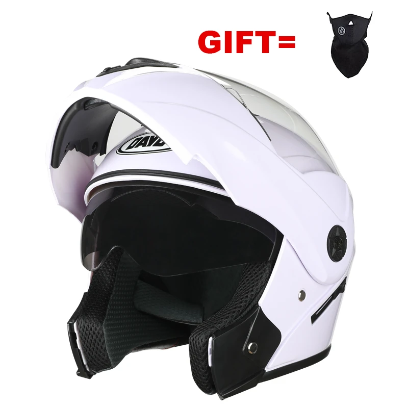 

2020 безопасные мотоциклетные шлемы с двойными линзами, шлемы для мотокросса, всесезонные универсальные шлемы для мотоциклистов на все лицо