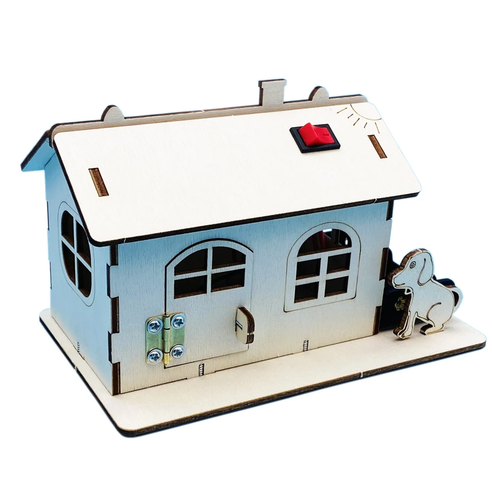 

Educational DIY Wooden Toys Cabin Handmade Assembly Building Model Child Science Education Experiments Toy for Kids Juguetes