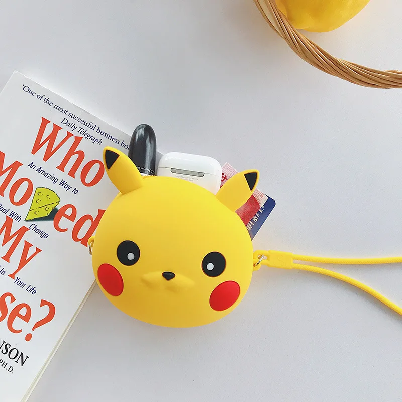Действий японское аниме Pikachu модель портмоне игрушки кросс-боди мягкий