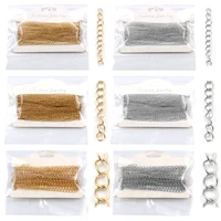 10 meterslot 3 size 2 color 304 stainless steel necklace bracelet jewelry found suitable for diy handmade materials