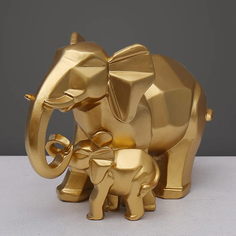Strongwell Nordic в виде геометрических фигур мать и сын фигурки слонов Офис декорация