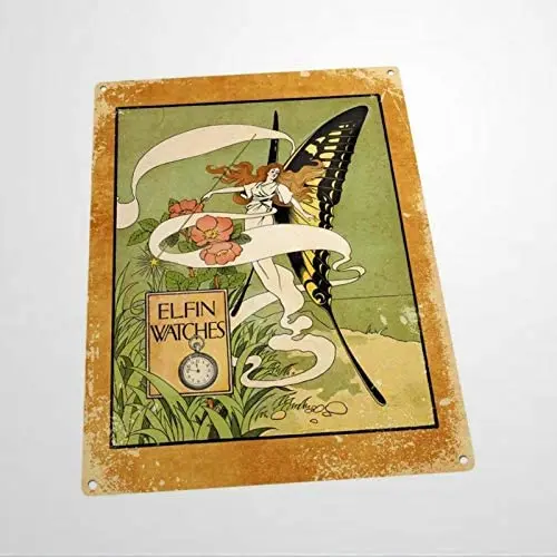 

Elfin Watches Ad Custom Aluminum Metal Sign