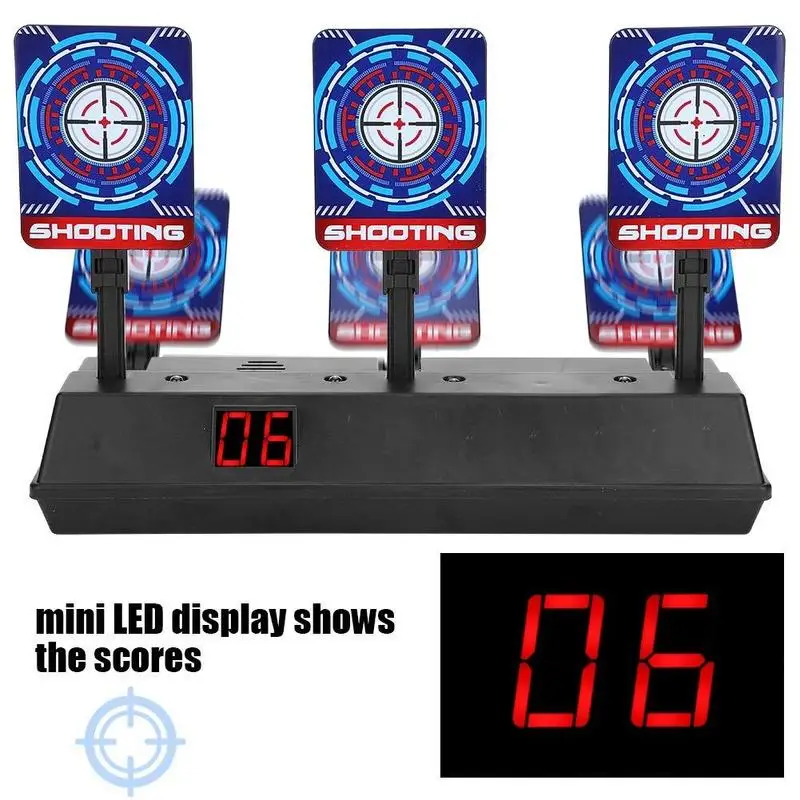 

1 Pcs New Outdoor Shooting Electronic Scoring Target Electric Scoring Target Automatic Return Practice Target Toy Accessories