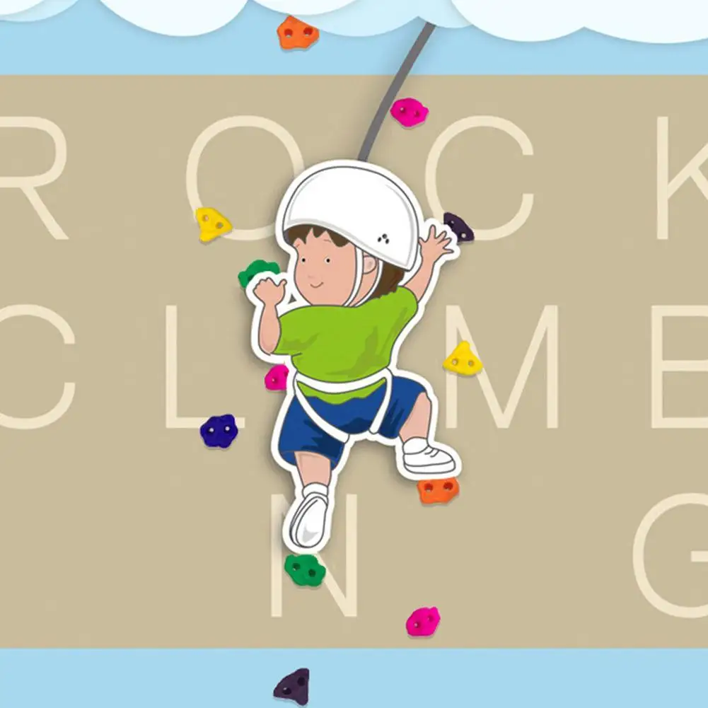 

Rock Climbing Fulcrum Toys Wall Stones Hand Foot Holds Grip Kids Outdoor Outdoor Plastic Training Kits Playground Indoor Y4I0