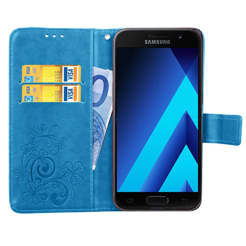 Для Samsung Galaxy A3 флип-кейс 2016 2015 Роскошный кожаный чехол в виде книги силиконовый