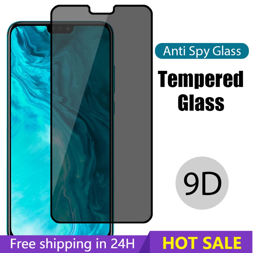 

3D Privacy Tempered Glass For Honor 30 20 10 9 Lite Pro 30i 20i 10i Screen Film Toughed Glass For Huawei 20e 9S 8S