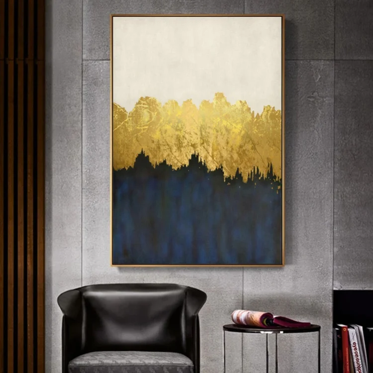 

Абстрактная Золотая ручная роспись маслом резко Современная китайская декоративная живопись для гостиной вход в прихожую роспись Bac