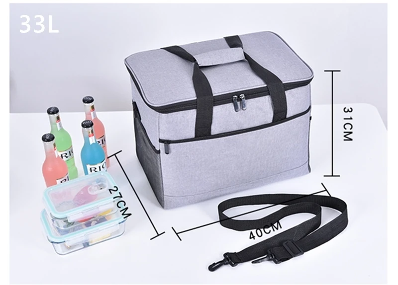 Водонепроницаемая сумка из ткани Оксфорд вместительный изоляционный мешок для