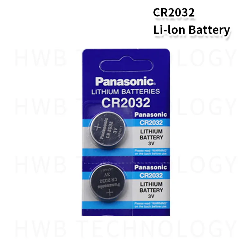 2 шт. аккумулятор для PANASONIC cr2032 3 в кнопочные батарейки для часов компьютера cr 2032 подходит для поддержки