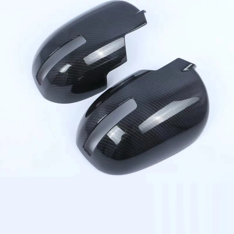2 шт. хромированные Чехлы для зеркала заднего вида из углеродного волокна Mitsubishi