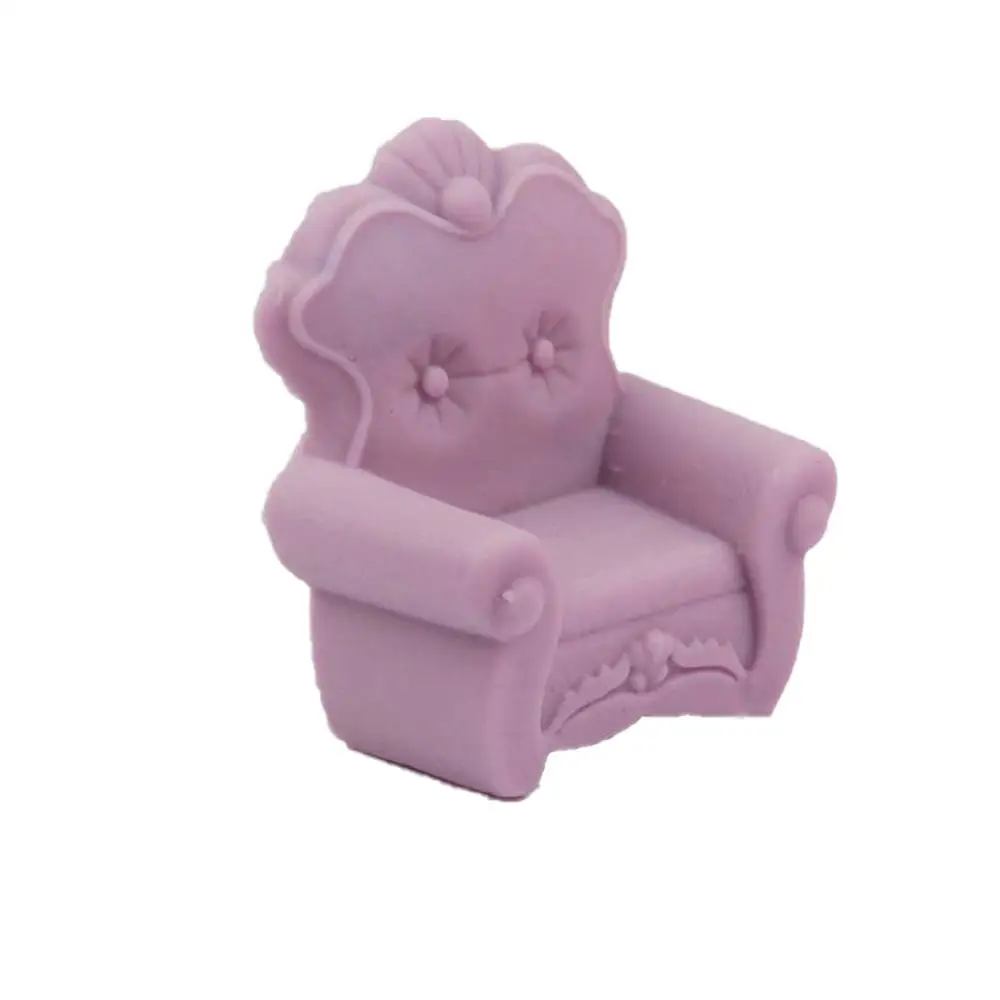 Симпатичная мебель для кукольного домика форма дивана силиконовая помадки