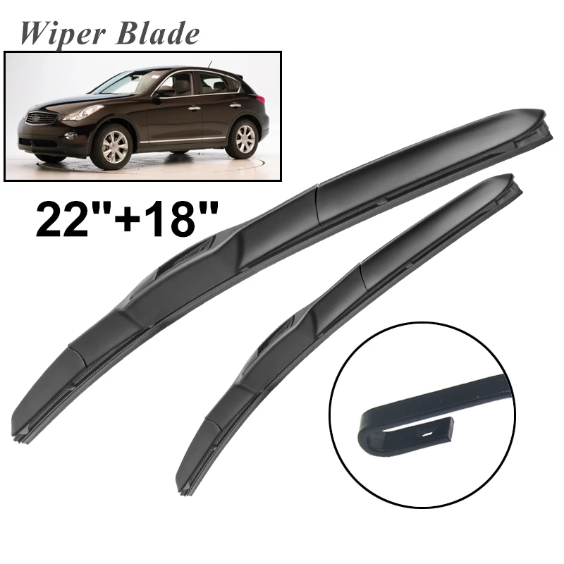 

Okowiper RHD & LHD Front Wiper Blades For Infiniti EX35 2008 - 2010 Windshield Windscreen Front Window 22"+18"